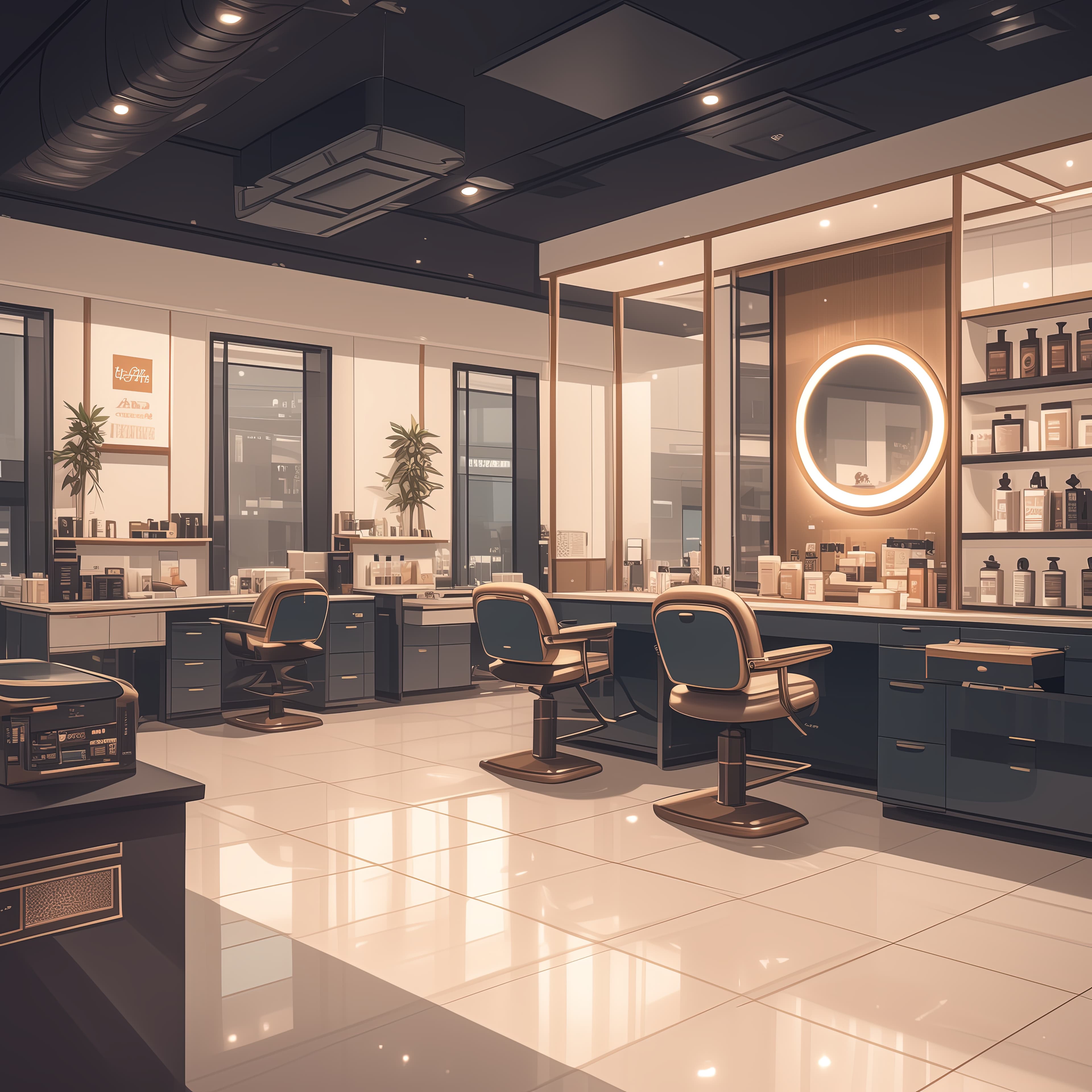 Luxury Salon Interior